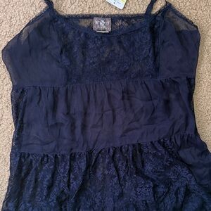 Navy Lace intimate nighty M